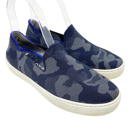 Rothy’s Gray Camo The Original Slip On Sneaker Women's Size 7 Machine Washable - Picture 1 of 9